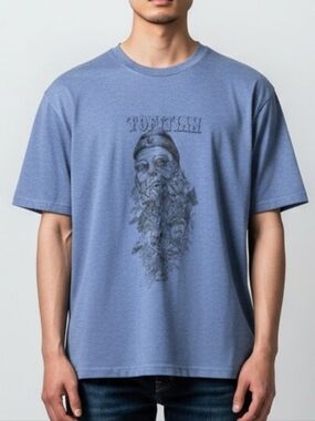 Tofitian Blue Graphic T-Shirt